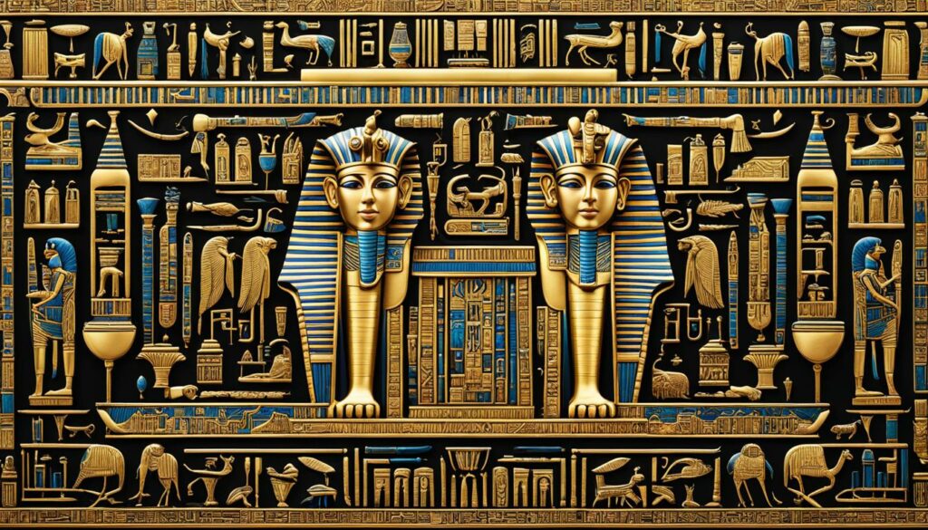 Tutankhamun cartouche hieroglyphs