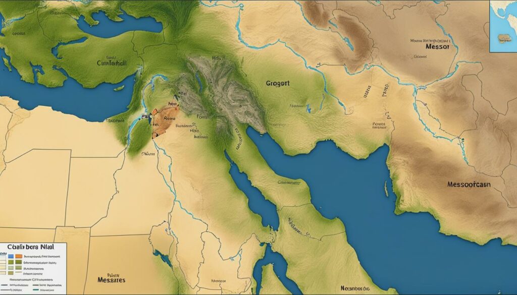 geography of mesopotamia vs egypt